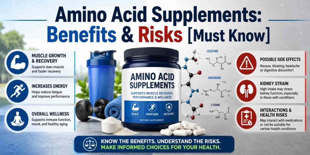 Amino Acid Supplements Benefits & Risks [Must Know]