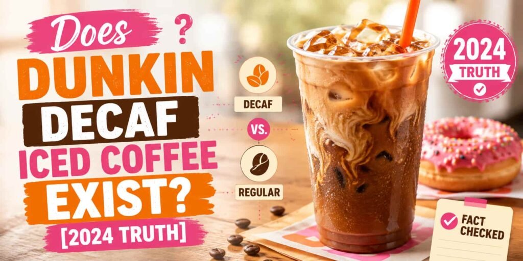 Dunkin Decaf Iced Coffee Exist