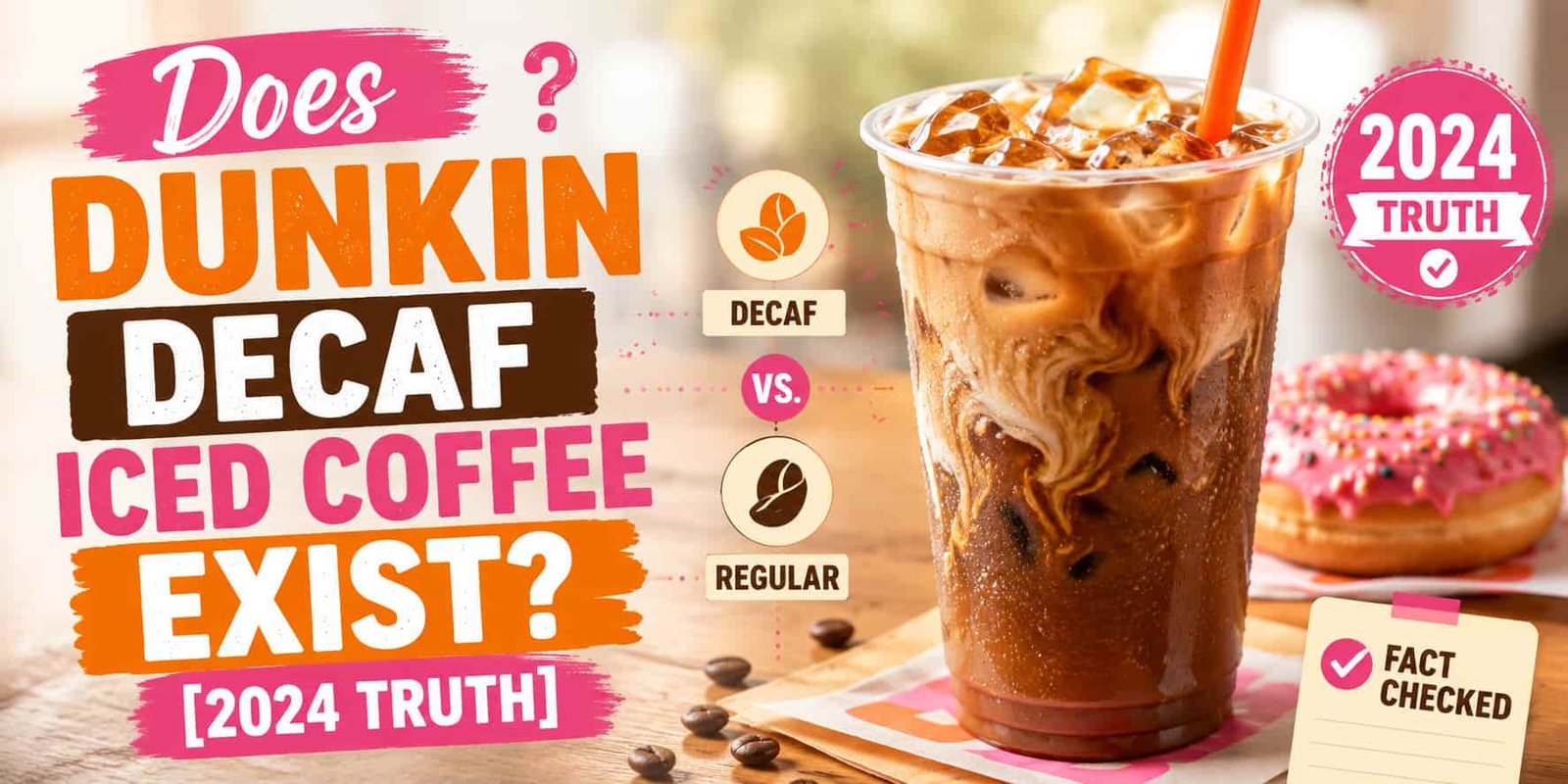 Dunkin Decaf Iced Coffee Exist