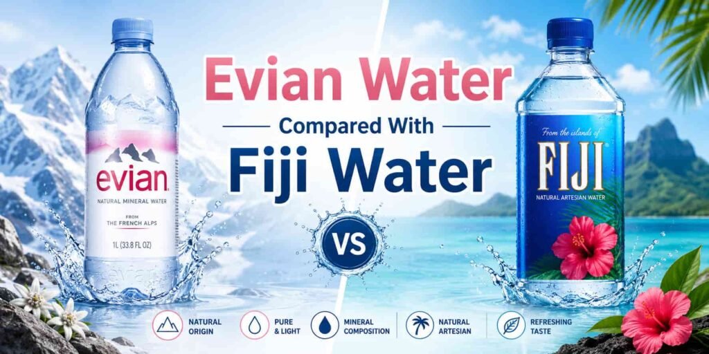 Evian Water Compared With Fiji Water