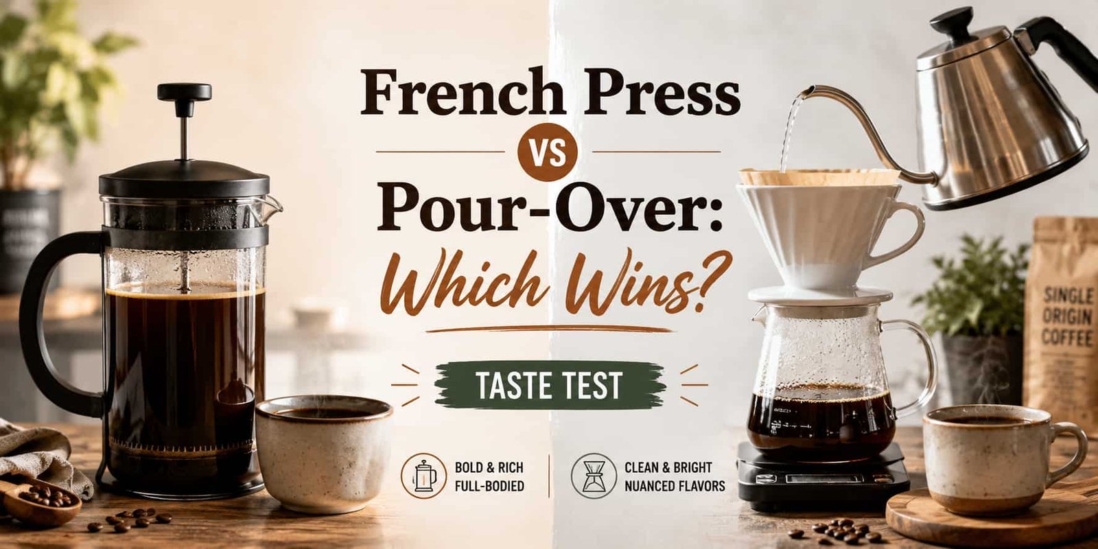 French Press vs Pour-Over: Which Wins? [Taste Test]