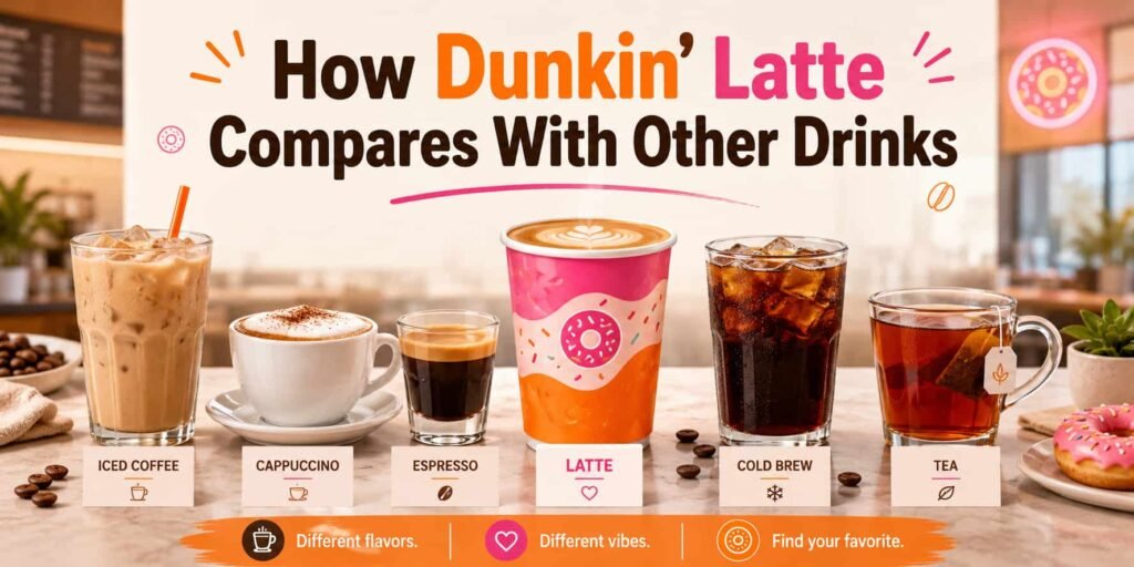How Dunkin’ Latte Compares With Other Drinks