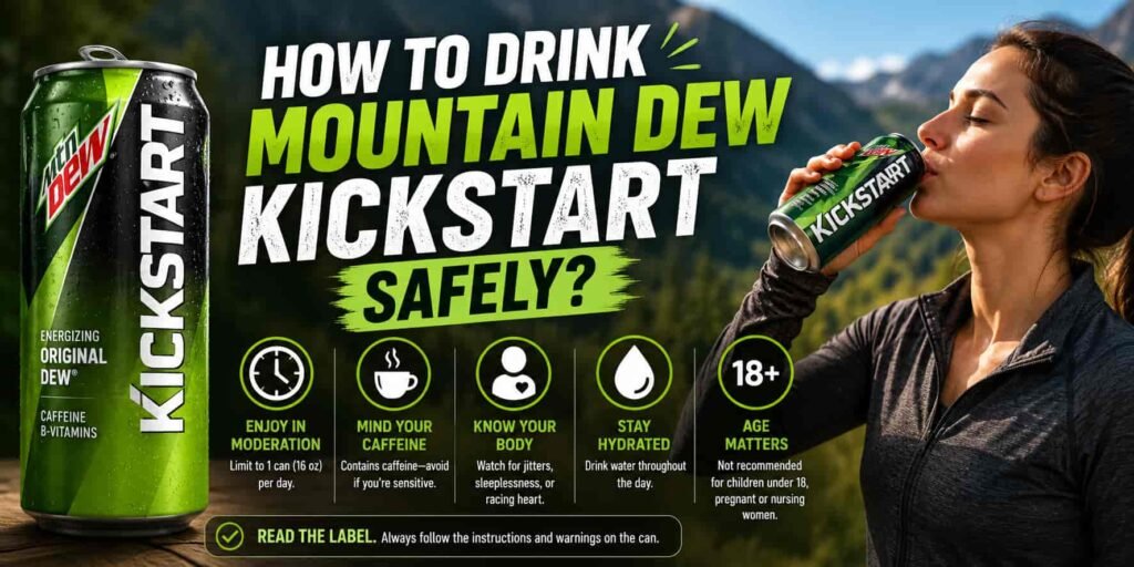 How to Drink Mountain Dew Kickstart Safely