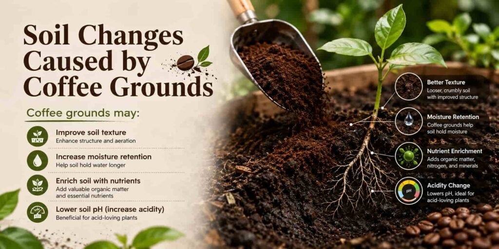 Soil Changes Caused by Coffee Grounds