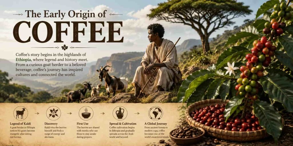 The Early Origin of Coffee